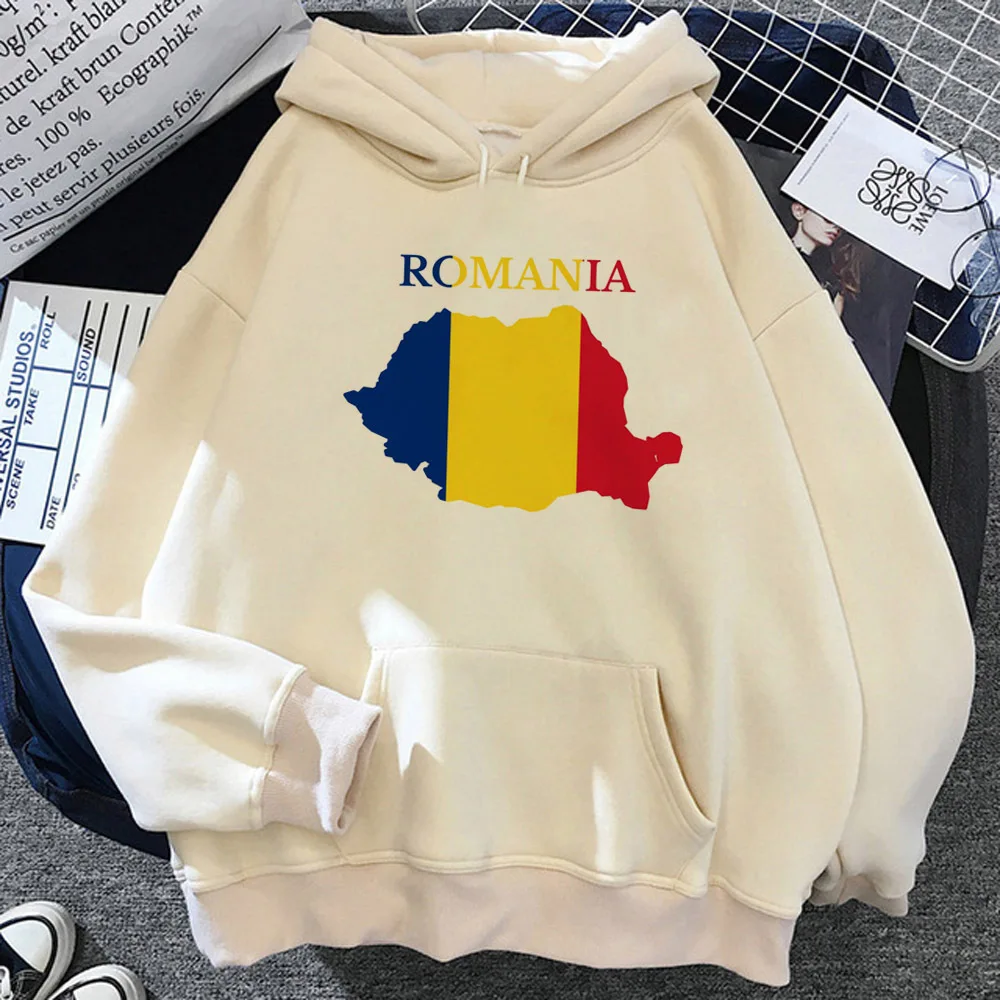 

Romania hoodies women long sleeve top streetwear Winter graphic Hood sweatshirts women graphic clothes