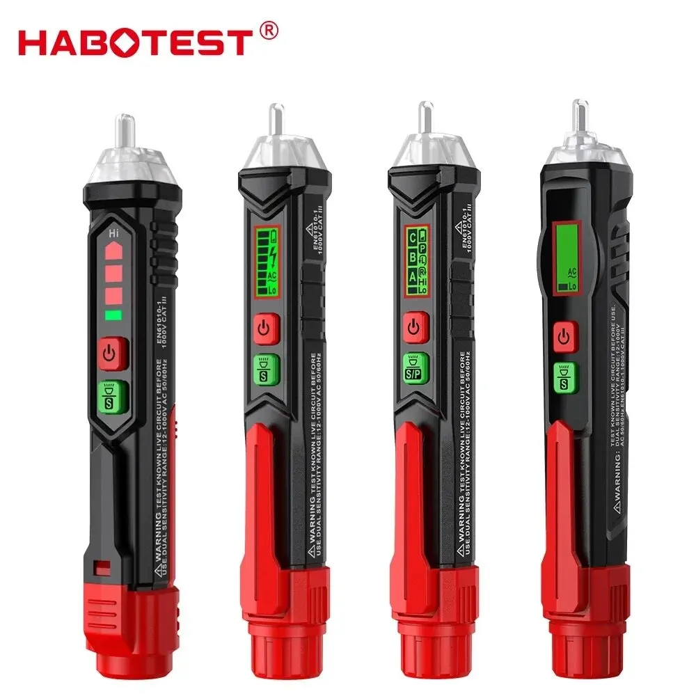 Smart Digital Voltage Detector AC/DC 12-1000V Non-Contact Multifunction Electronic Tester Electric Sensor Test Pencil TH90