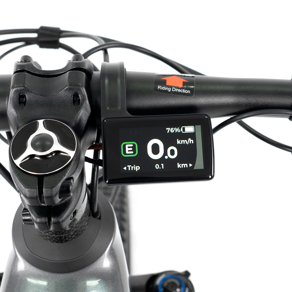 Mountain bike elettrica a sospensione completa EM10 BAFANG M510 48V 250W Telaio in fibra di carbonio 12S Mountain bike elettrica 29 pollici