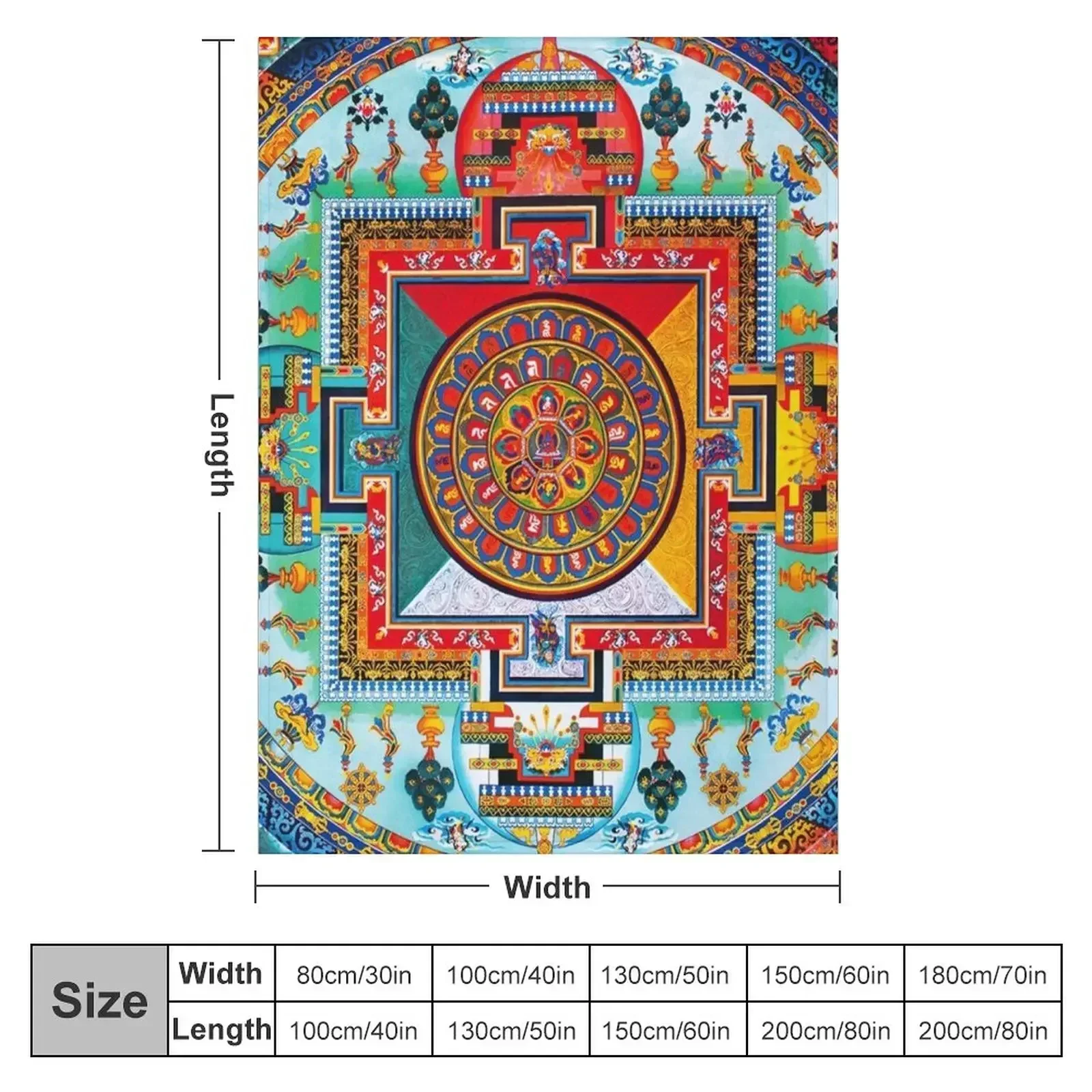 Buddhist Mandala 28 Throw Blanket Winter beds Thin Weighted Bed linens Blankets