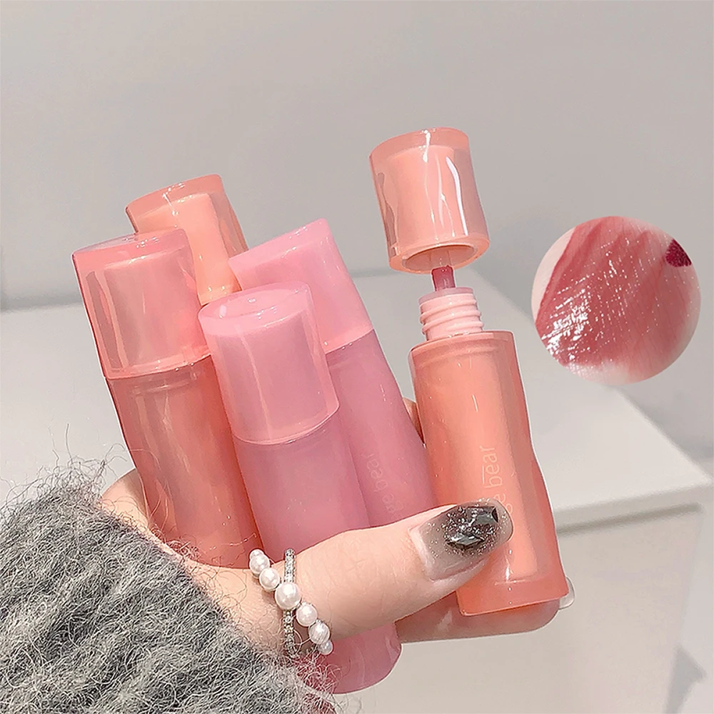 Gege bear Light Mirror Color Hydrating Lip Gloss Hydrating Mirror Moisturizing Lip Gloss Set for Young Girl