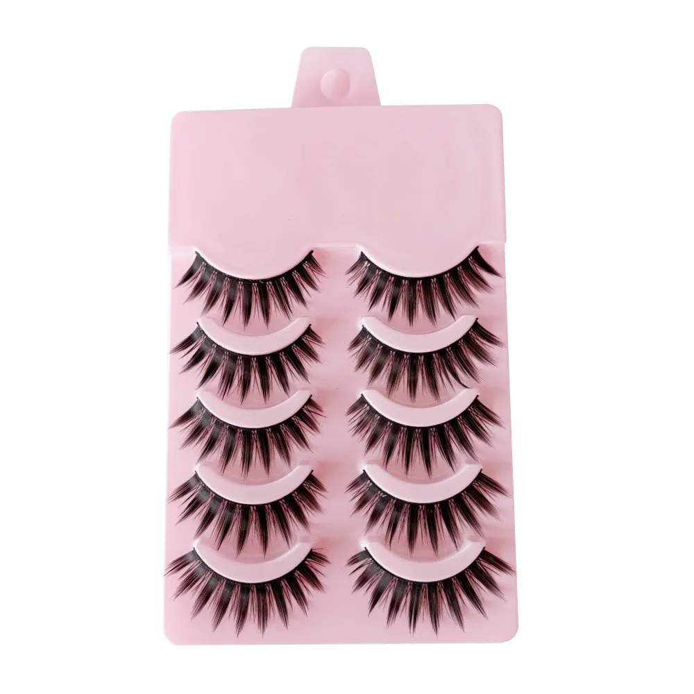5/10 paia di bellezza morbida 3D ciglia di visone drammatiche soffici ciglia di visone aspetto naturale russo ricci finte cils estensione delle ciglia