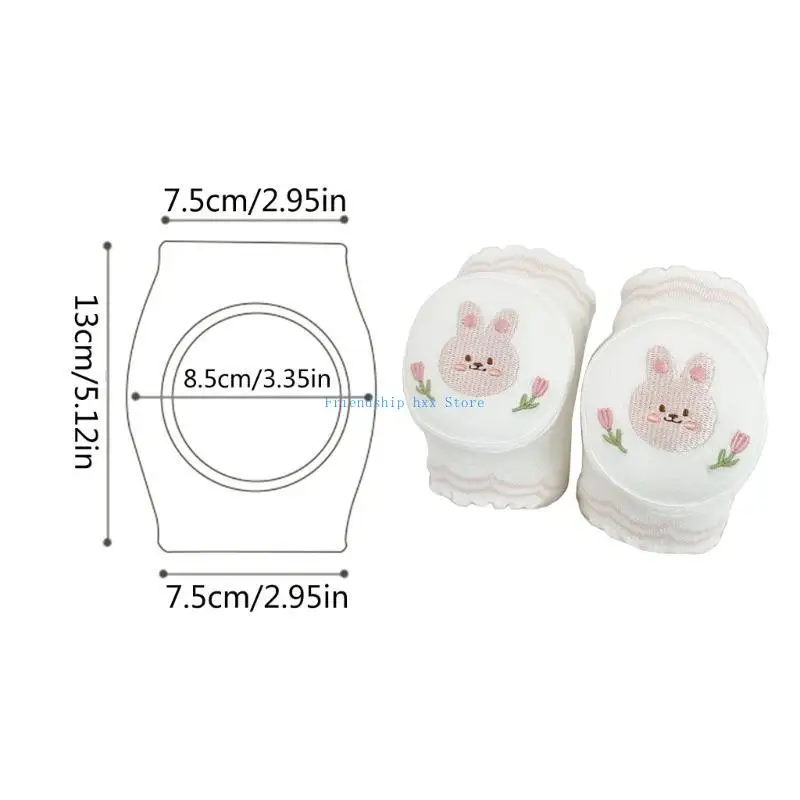 F1CB الطفل منصات الركبة للزحف المضادة للانزلاق منصات الركبة الصغار الكرتون حماة الركبة تنفس عالية المرونة الطفل وسادات الكوع #6