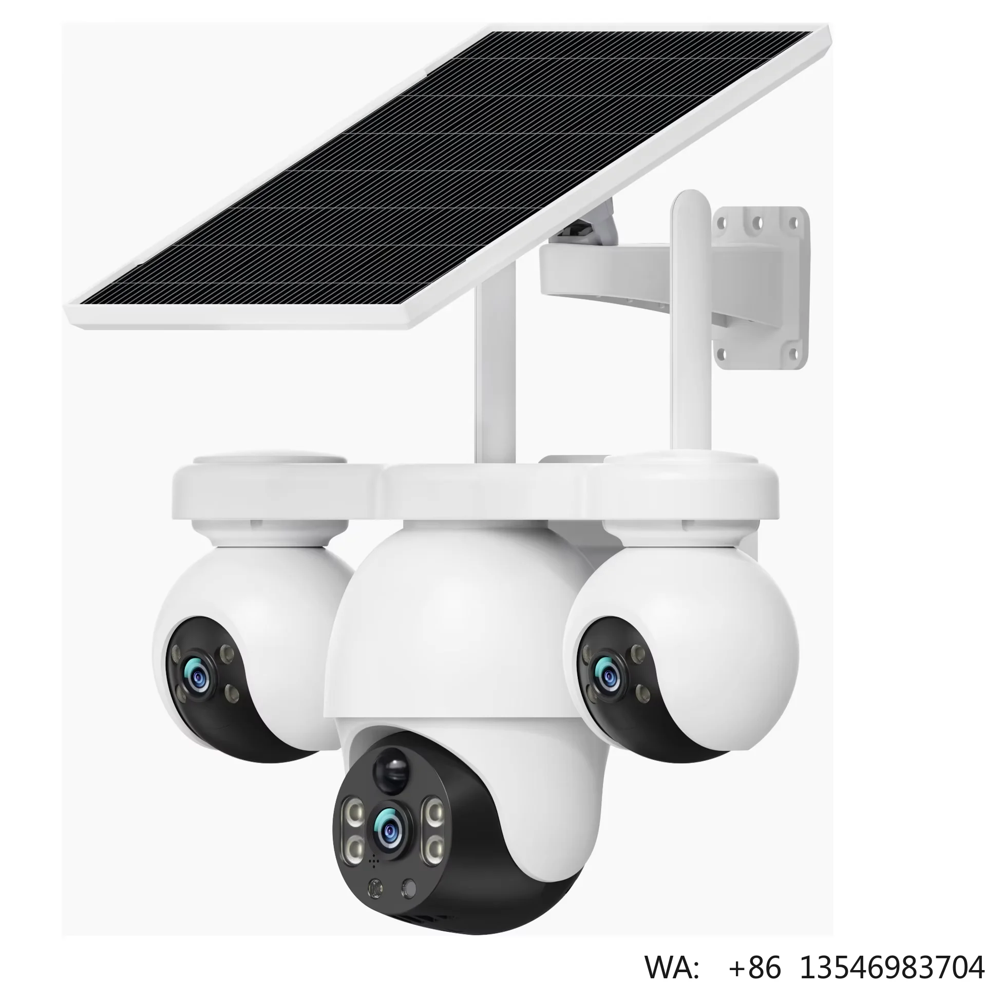 

New Arrival 360-Degree Panoramic Solar Outdoor Surveillance Camera 4G Wireless Three-Screen Monitoring Farm Camera