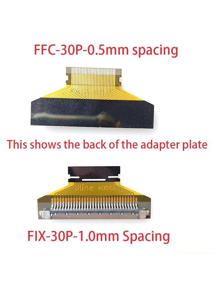 FIX-30P-1.0mm กับแผงอะแดปเตอร์ FFC-30P-0.5mm LVDS F05035-30P-KL = 20mm30P พิน0.5มม. สำหรับแผงหน้าจอ LCD LED 32นิ้ว