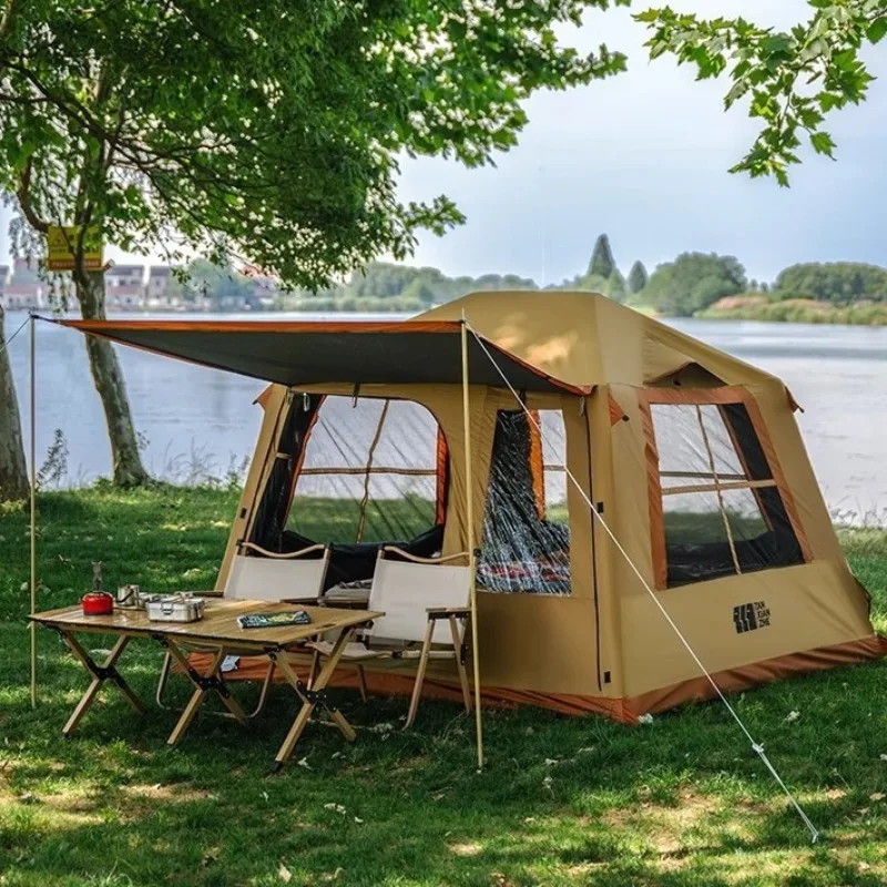 Tente gonflable touristique à ouverture rapide, légère et pliable, auvent pour randonnée en nature, tente pneumatique, camping, imperméable, fournitures de voyage et de plage