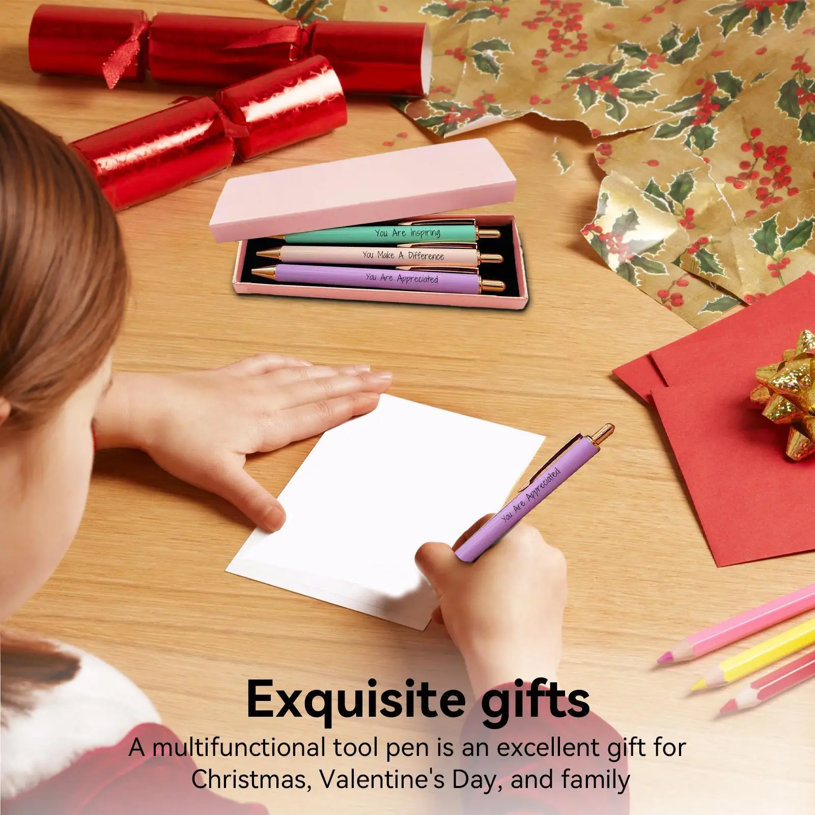 

Мотивационные ручки, 3 шт., гладкие мотивационные новинки, инструменты для письма, женские ручки для письма для друзей, офисов, работы, ежедневных коллег