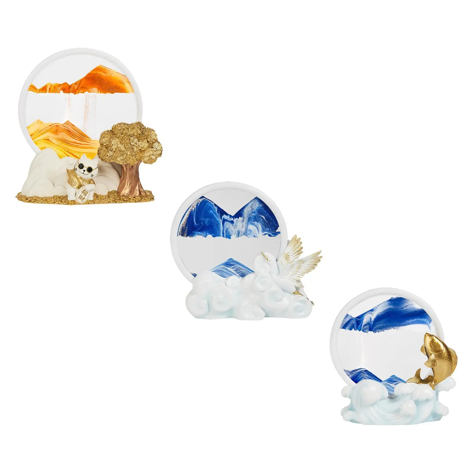 

Движущийся песок художественная настольная игрушка поделки Декор для дома и офиса фигурка фэн-шуй