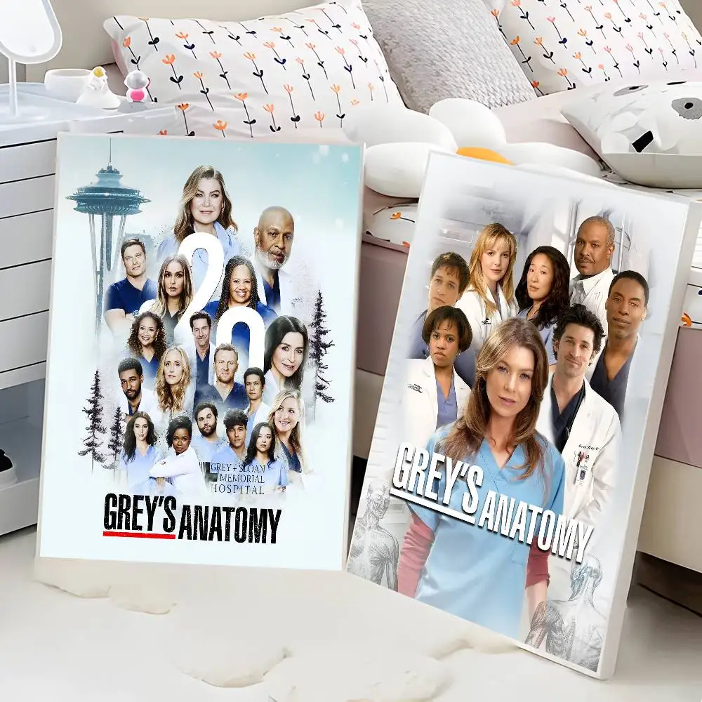 Greys Anatomy TV DIY Sticky Poster Whitepaper Prints Posters Artwork Vintage Decorative Painting