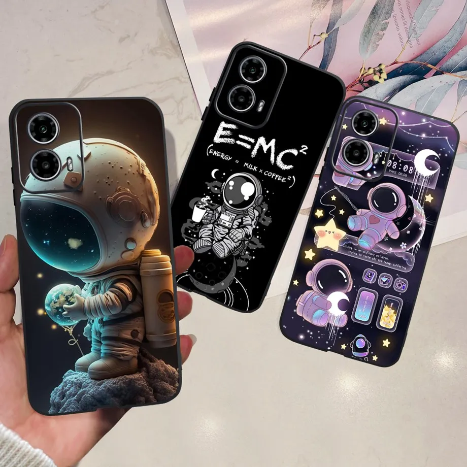 For Motorola Moto G24 / G24 Power / G04 / G04s / Motorola E14 Case Cute Cartoon Luxury Soft Silicon Phone Case Back Cover Capas