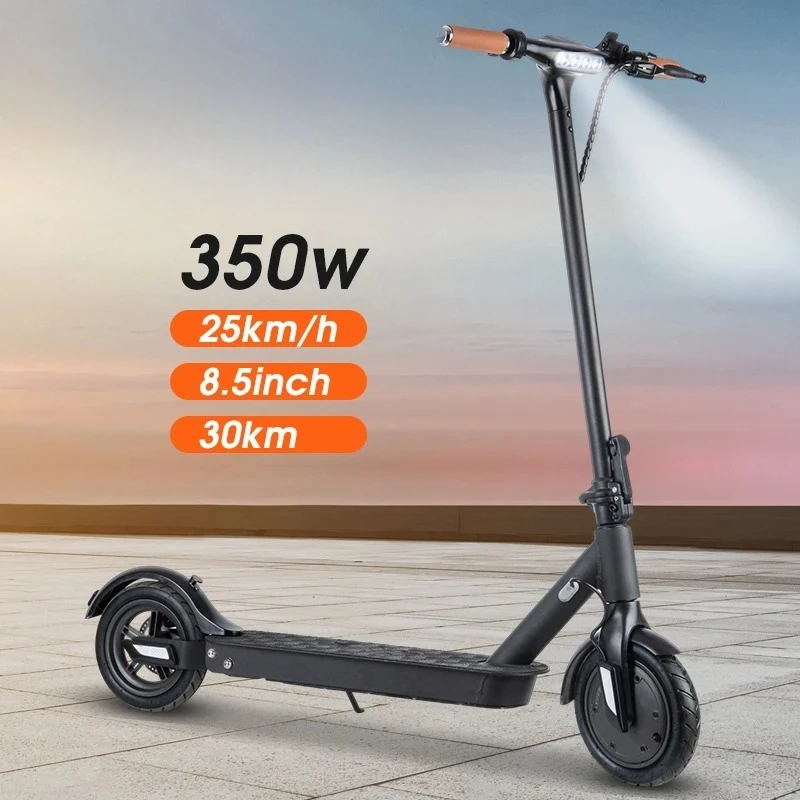

E9T Full Row of Led Lights 350w Adult Folding Electric Scooter