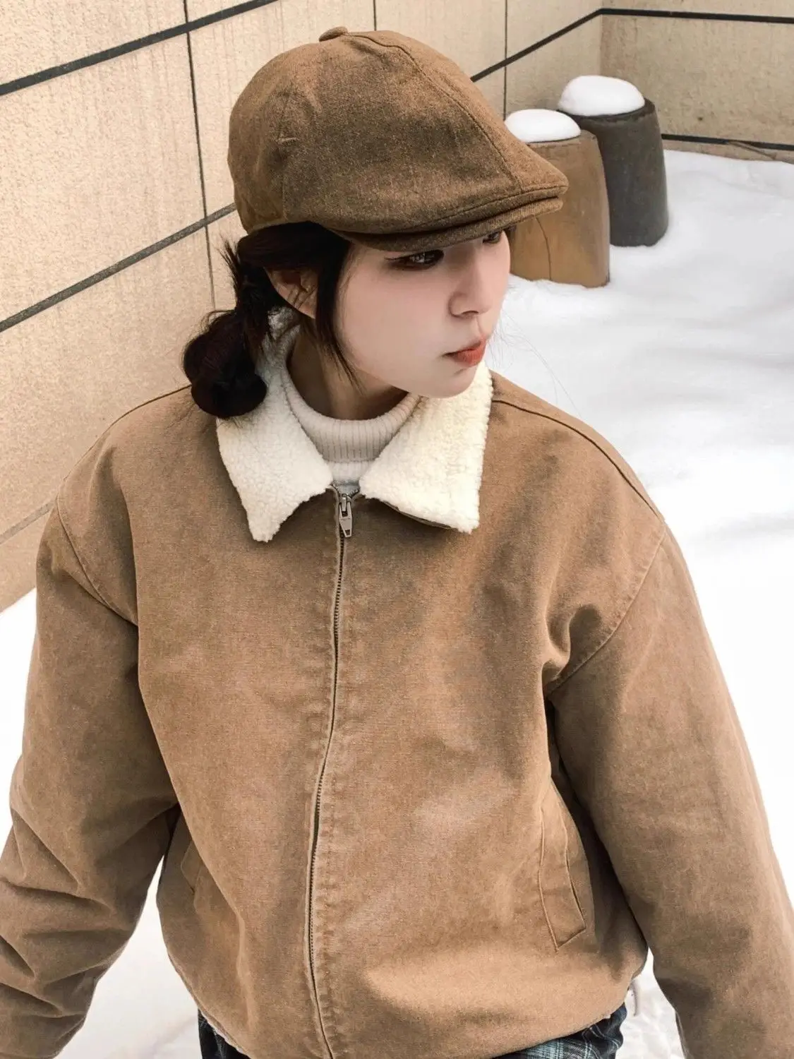 

Куртки-бомберы, женская куртка с воротником, осенняя вельветовая куртка с цветными блоками на пуговицах, повседневная куртка в британском стиле, художественная теплая одежда в консервативном стиле