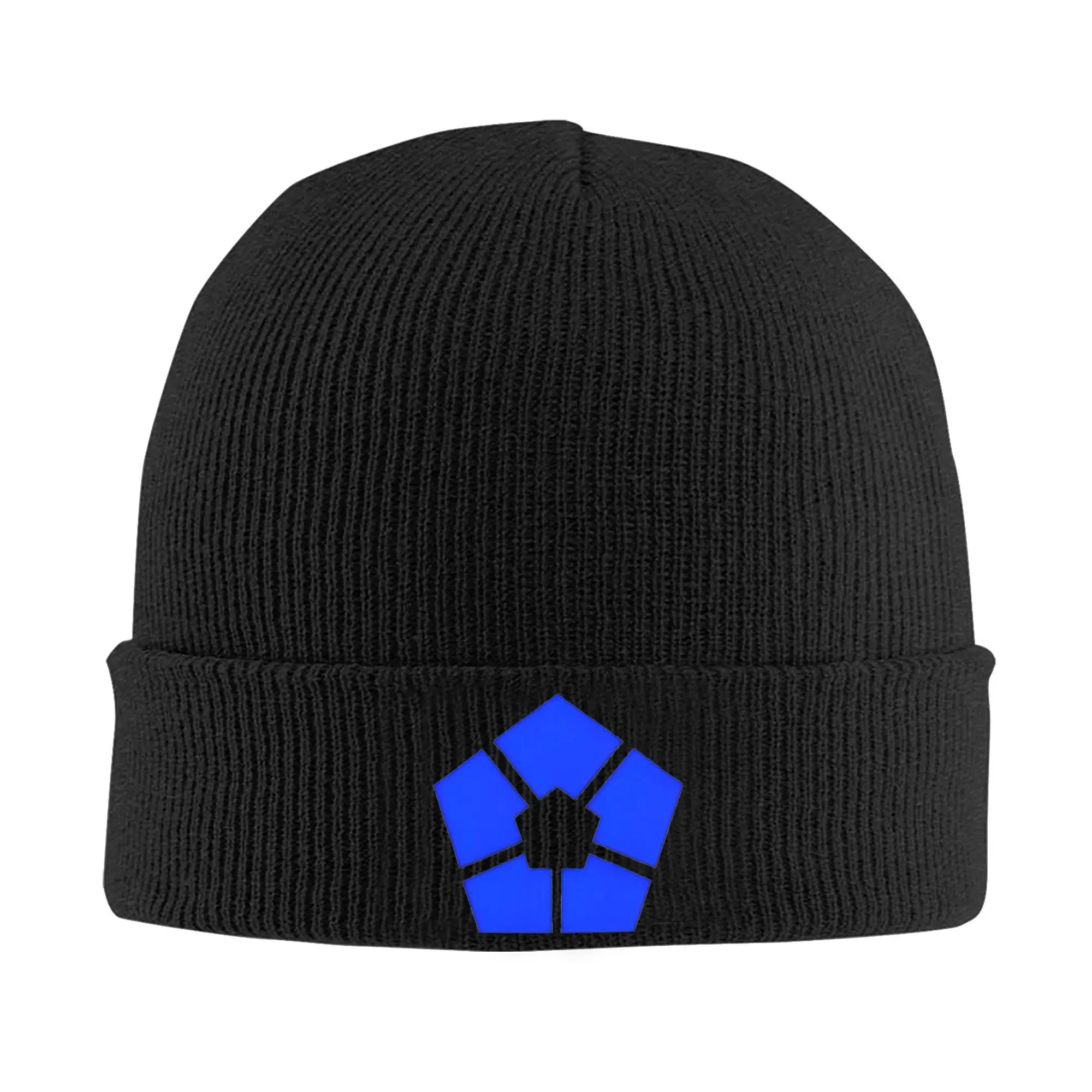 Blue Lock Logo Knitted Hat Beanie Autumn Winter Hats Warm Acrylic  Street Anime Football Manga Caps Men Women Gifts