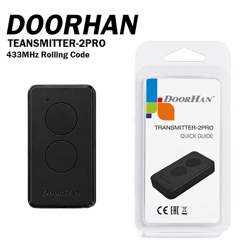 DOORHAN Remote Control For Gate PREMIUM TRANSMITTER 2 4 2PRO 4PRO Ring Keychain 433MHz Garage Door Barrier Remote Control Key