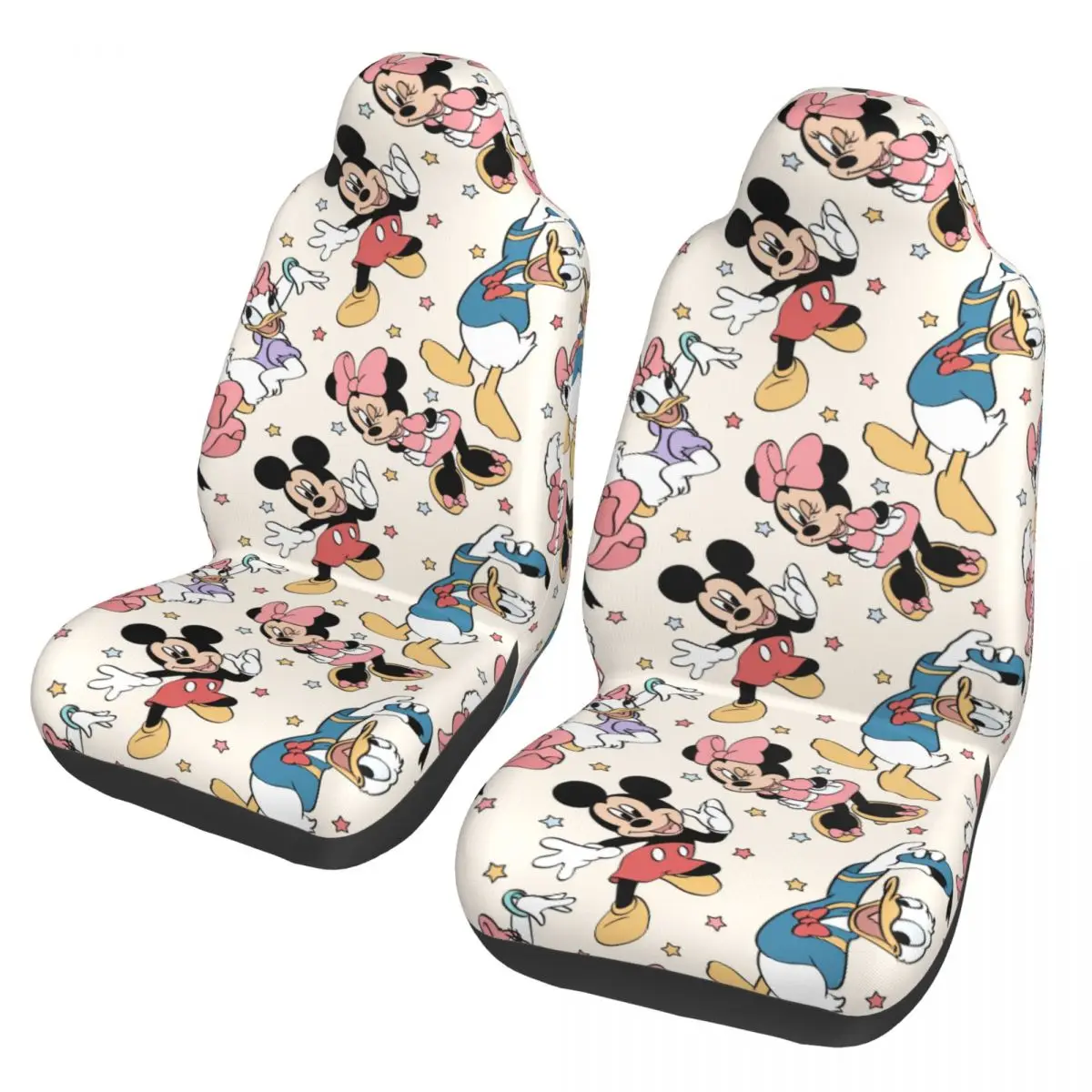 Mickey And Minnie Car Accessories Front Seat Covers for Vehicles Universal Fit Seat Covers for Car Suv Truck