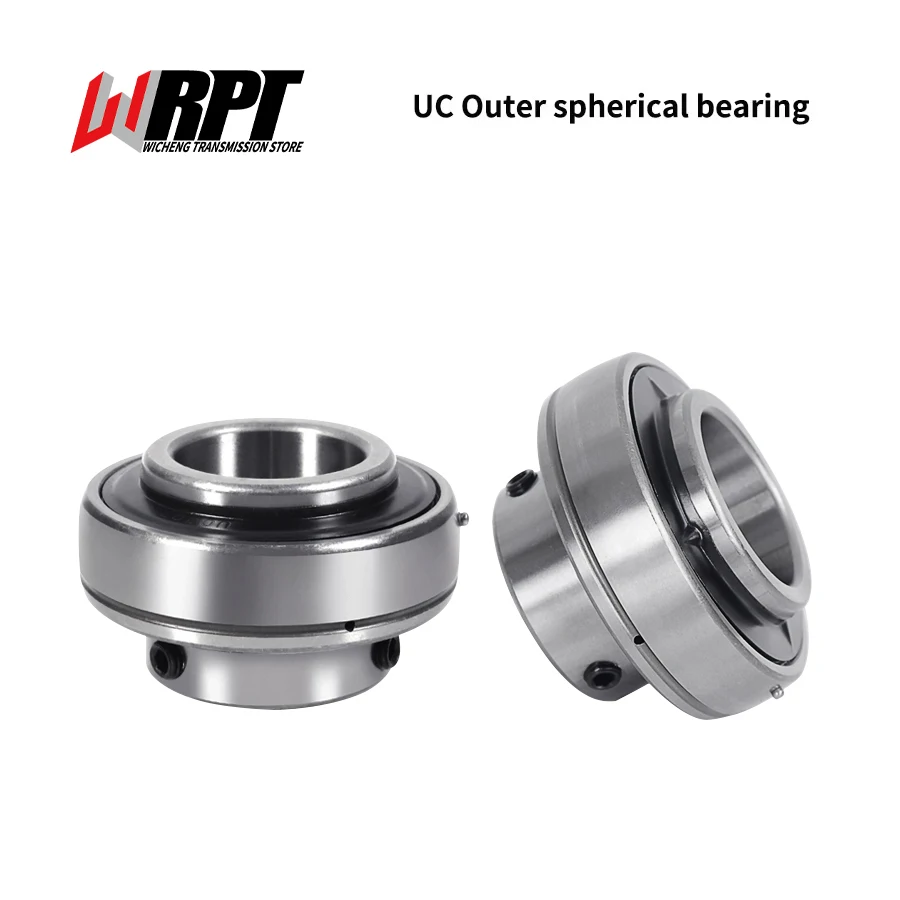 Rolamento esférico externo UC201 UC202 UC203 UC204 UC205 UC206 UC207 UC208 para rolamentos com peças CNC de assento