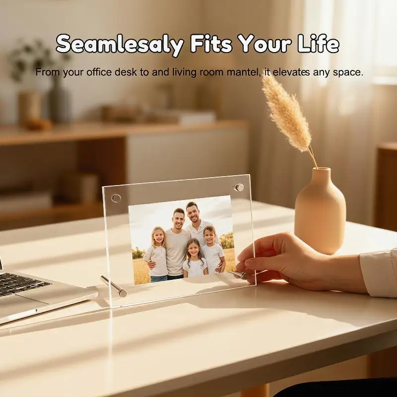Customizable Acrylic Photo Frames 6-inch 7-inch A4 for Unique Postcard Presentation