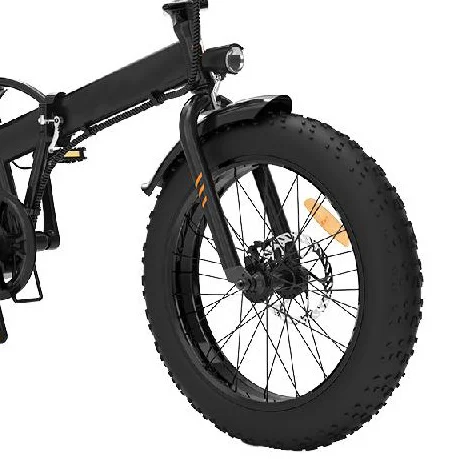 *forSport 7 Speed Aluminum Alloy Fat Tire City Commute Removable Lithium Battery Electric Folding Bike Rear Hub 250W 36V Disc Br