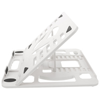 Foldable Laptop Stand Portable White Riser for Laptops Computers Heat Dissipation Tablet Bracket Adjustable Angle Stable Base