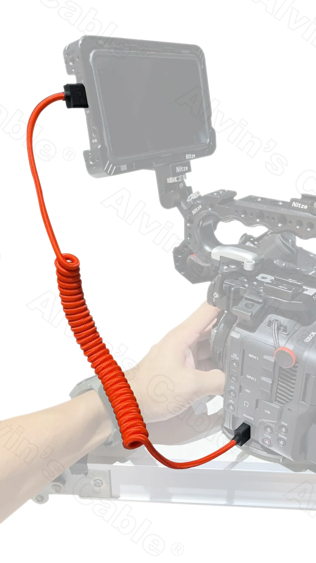 8K 2.1 Full HDMI Cable Z-CAM HDMI Coiled Cable for ATOMOS Ninja V BMPCC Panasonic S1H GH5 Sony A7S3 A9 A74 A7siii Canon C70