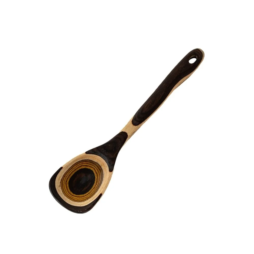Meal Spoon Wood Spatula Not Deform Heat Resistant Kitchen Utensils Set Moroccan Style with Hanging Hole Cooking Utensils Set