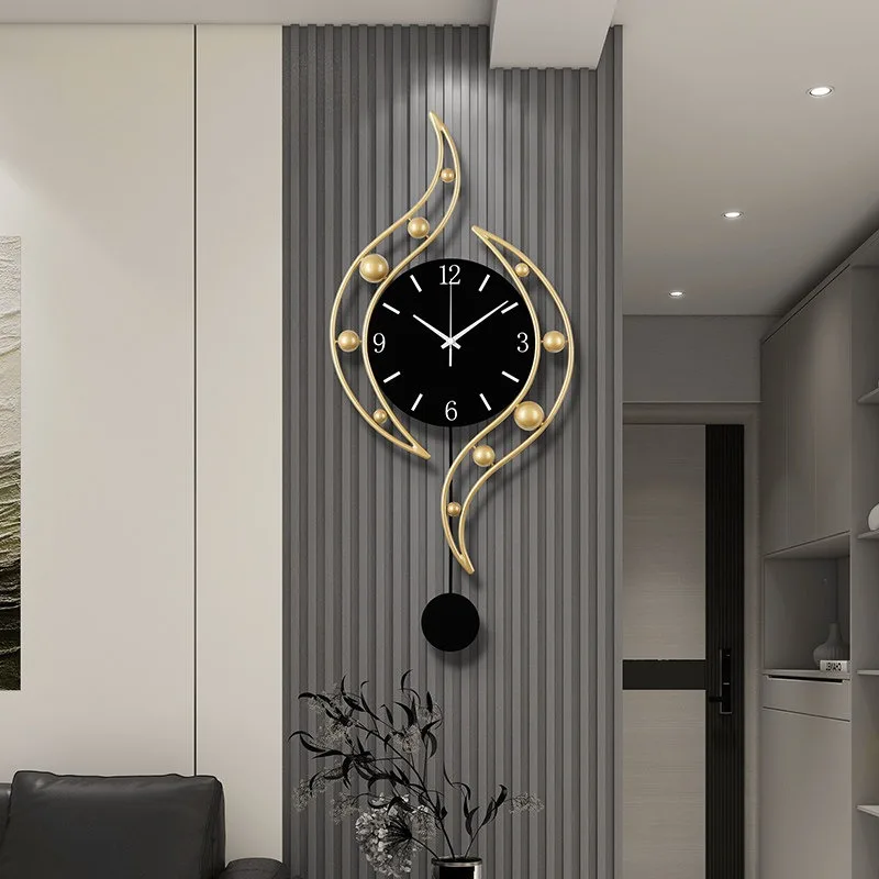 Round Upgrade Glass Wall Clock Fashion Unique Living Room Digital Clock Luxury Modern Design Orologio Da Parete Home Decor Items
