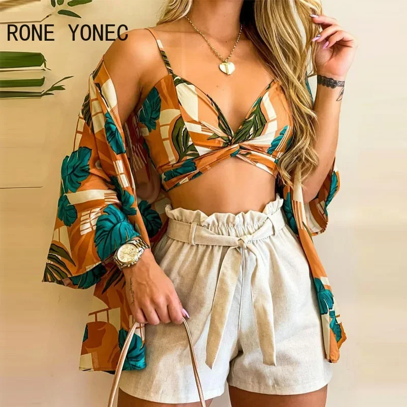 Women Casual Sexy Cami Mesh Bowknot Neck Leaf Pattern Batwing Sleeves Two Pieces Sweet sexy Tops