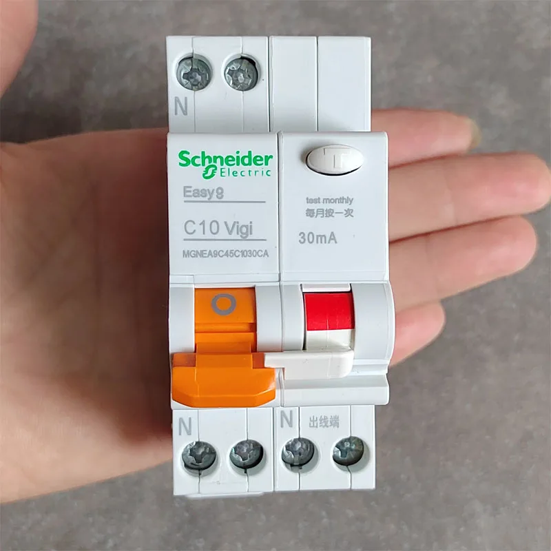 Schneider Electric EA9C45 Leakage Protector 1P+N 6A 10A 16A 25A 32A 40A Leakage Circuit Breaker Double Wiring