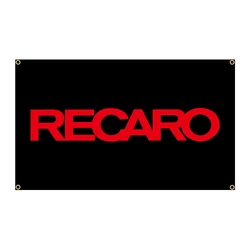 90x150cm Recaros Jdm Car Parts Flag Polyester Printed Auto Garage or Outdoor Decoration Banner Tapestry