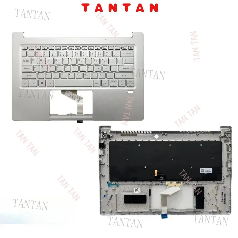 

Новый верхний корпус (пальмрест) 6B.GXJN1.009 для Swift 3 SF314-42 SF314-59 N19C4 с клавиатурой и подсветкой, серебристый LLL