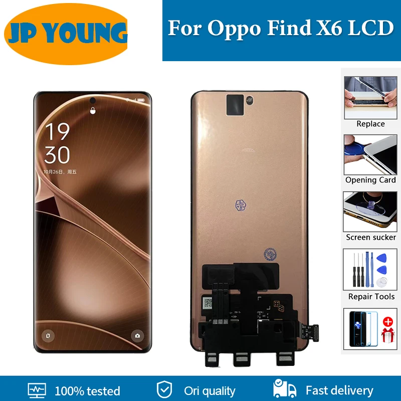 

Original AMOLED 6.74''For Oppo Find X6 LCD Display Screen Touch Panel Assembly Digitizer For Oppo Find X6 PGFM10 Display Replace