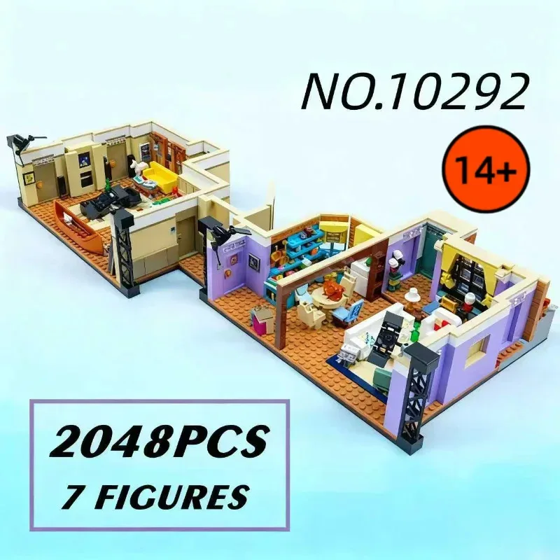 

10292 Creative Series Model Friends Monica Apartment Adult Puzzle Assembly Building Block Toy Gift 2048pcs