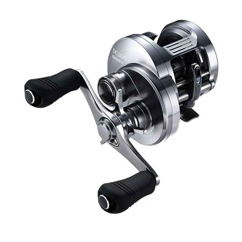 Imagem -05 - Shimano-calcutta Conquest dc Baitcasting Água Salgada Pesca Roda Tambor Fundido 100 100hg 101hg 200 200hg 201hg Novo 2023