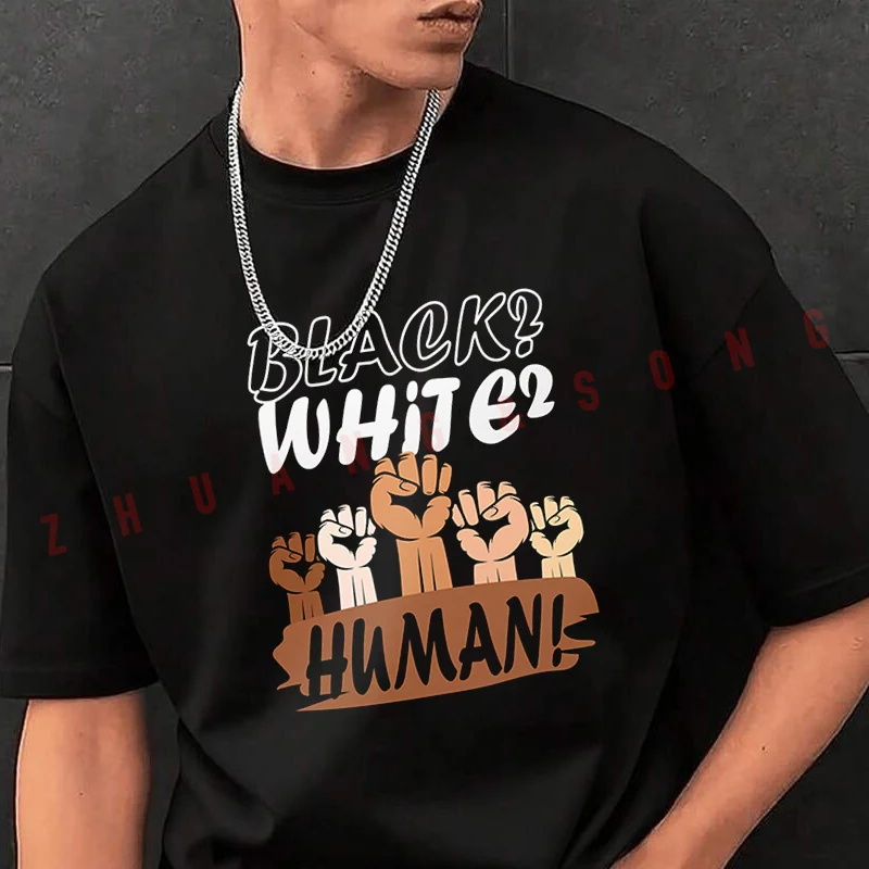 

Black Lives Matter T-Shirt Men Hip Hop Streetwear Unisex Casual Fashionable Short Sleeve Tops