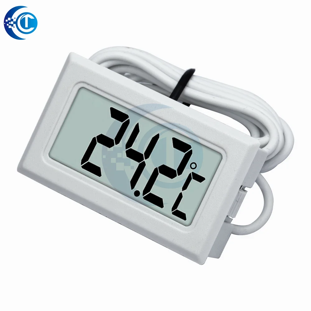 1PC Compact TPM-10 Digital Thermo-Hygrometer, High-Precision LCD Monitor for Indoor Climate Control