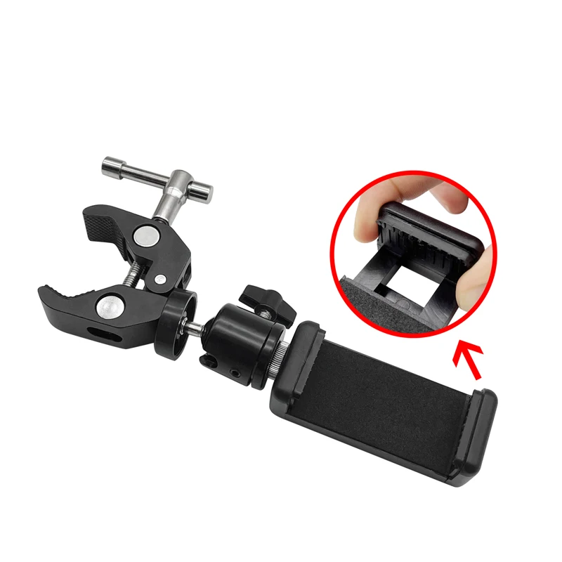 Pole Clamp For Phone holder bracket Cradle GPS FOR Data Collector TOTAL STATION