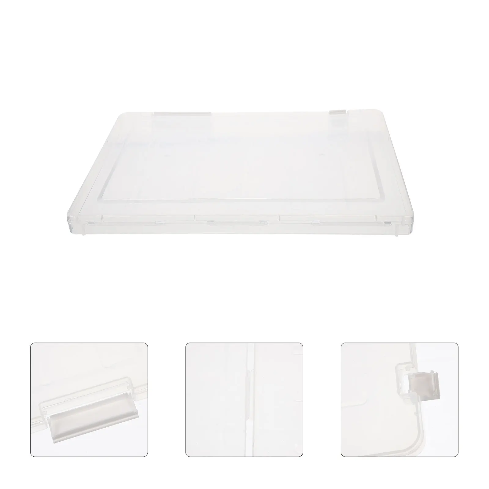 Portable File Box Transparent Document Organizer For Office Home Storage A4 Paper Magazine Holder Household File Organizer