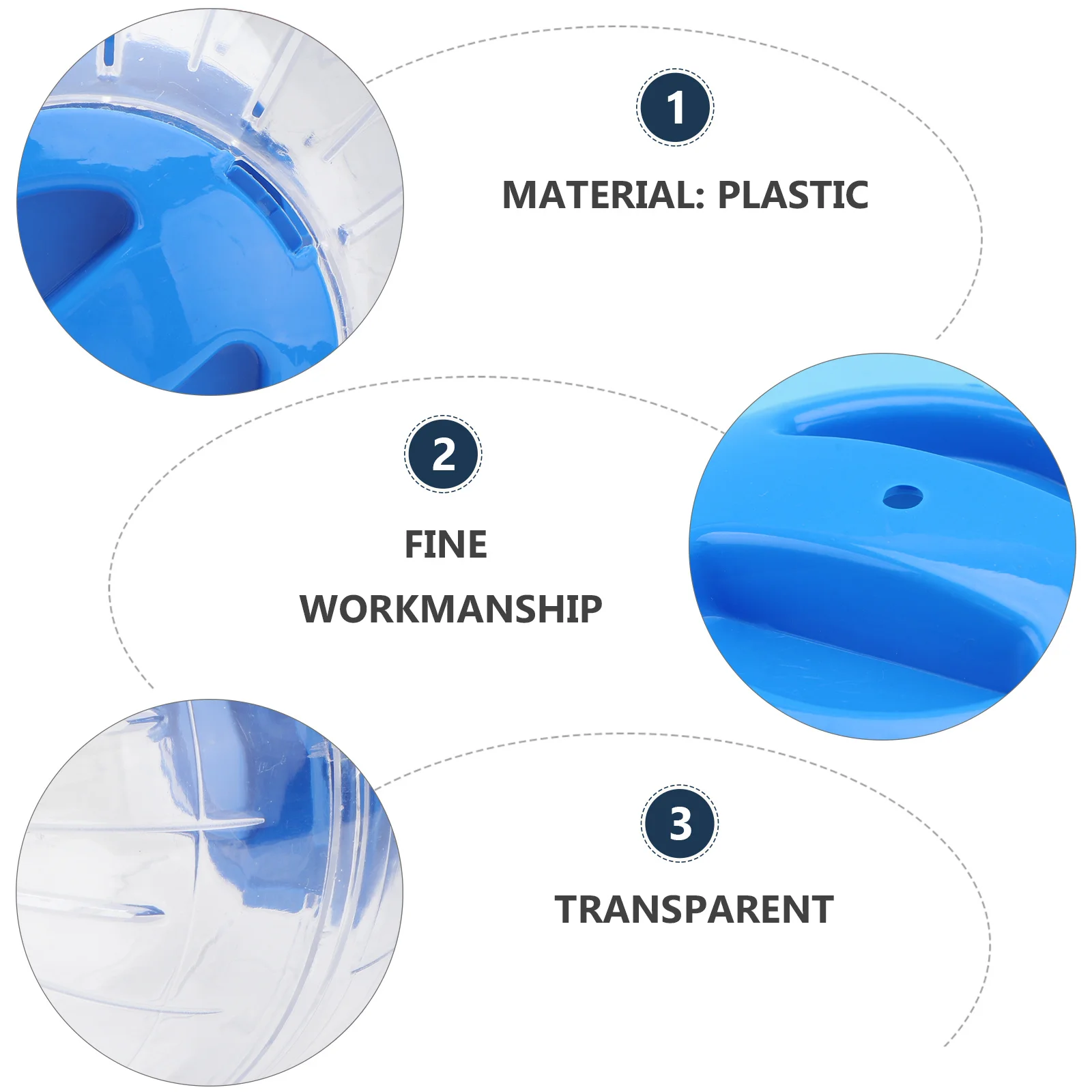 

Pet Hamster Exercise Ball Mini Transparent Small Lightweight Plastic Cage For Hamsters Gerbils Small Animals Safe