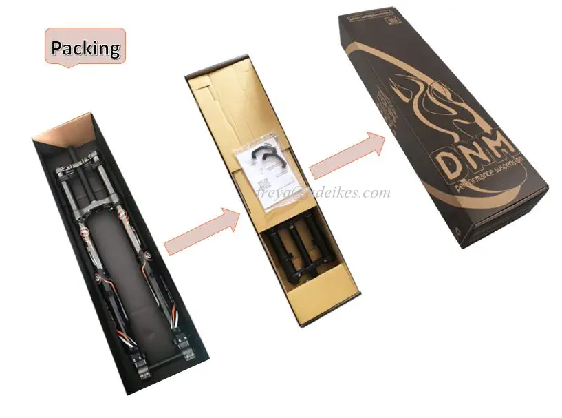 نظام التعليق المزدوج DNM USD-8S تعليق هوائي للدراجة شوكة أمامية مقلوبة/دراجة نارية كهربائية