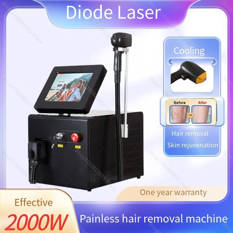 

Painless 3 Wavelength 808nm Diode Laser Hair Removal Machine Ice Platinum Cooling System Beauty Machine