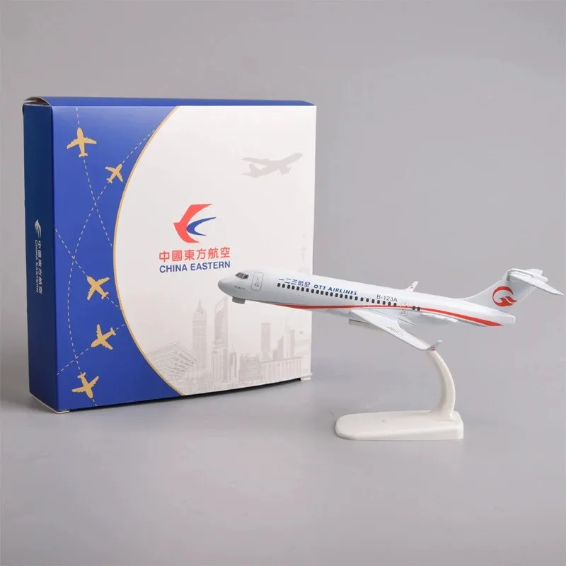 Modèle d'avion jouet de 20 cm OTT Airlines ARJ-21, kit de modèle d'avion en métal moulé sous pression pour collections et expositions ou cadeau pour garçon