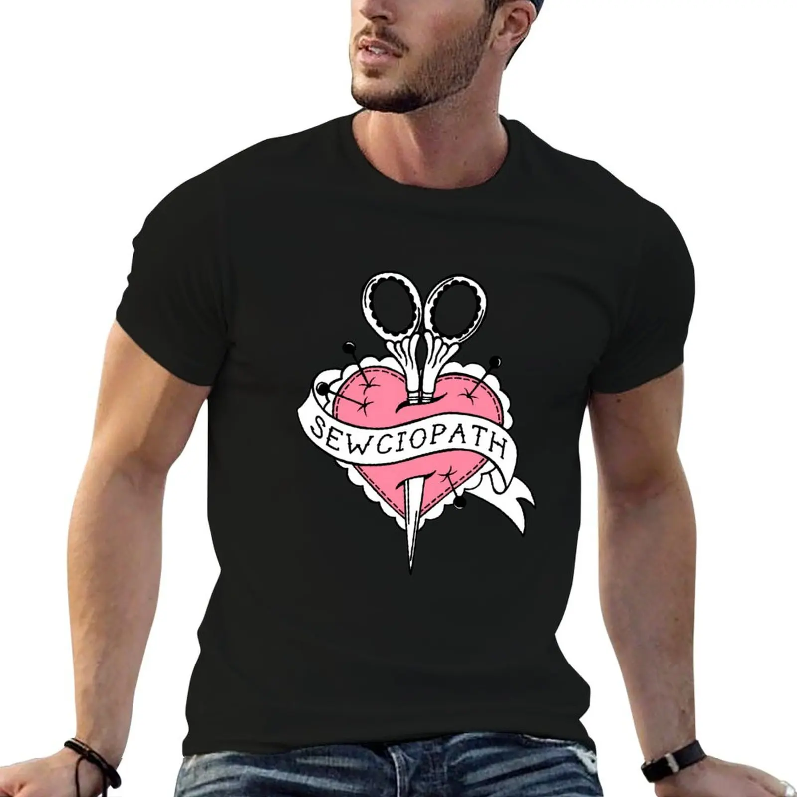Sewciopath T-Shirt Trendy Casual Short Sleeve Shirt