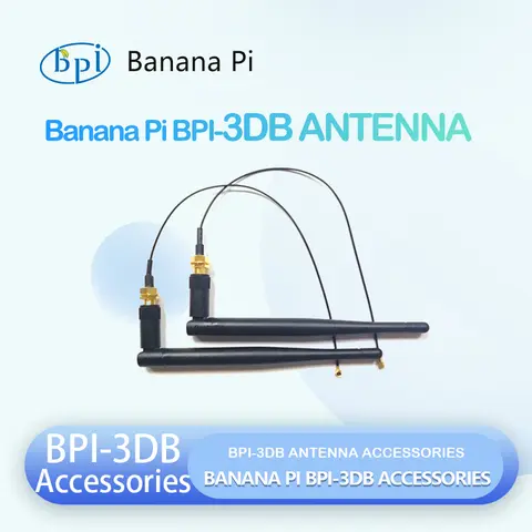ODROID N2L 개발 보드 S922X HARDKERNEL Cortex A73 키트 15_하트알리 바나나 파이 BPI -3DB 유연한 2.4GHZ 3DB 와이파이 안테나 액세서리, DIY R1 개발 라우터 보드 2 개/묶음