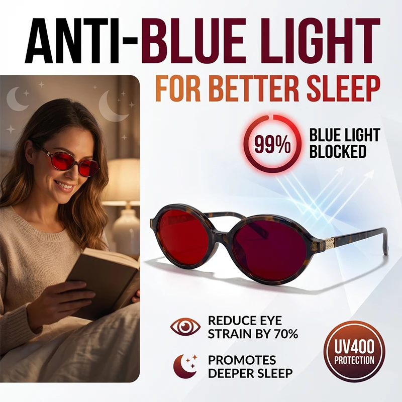 Anti Blue Light Glasses Men Women 2026 Luxury Brand Read Sleep Red Lens Computer Game Eyeglasses Change Color Sunglasses Shades