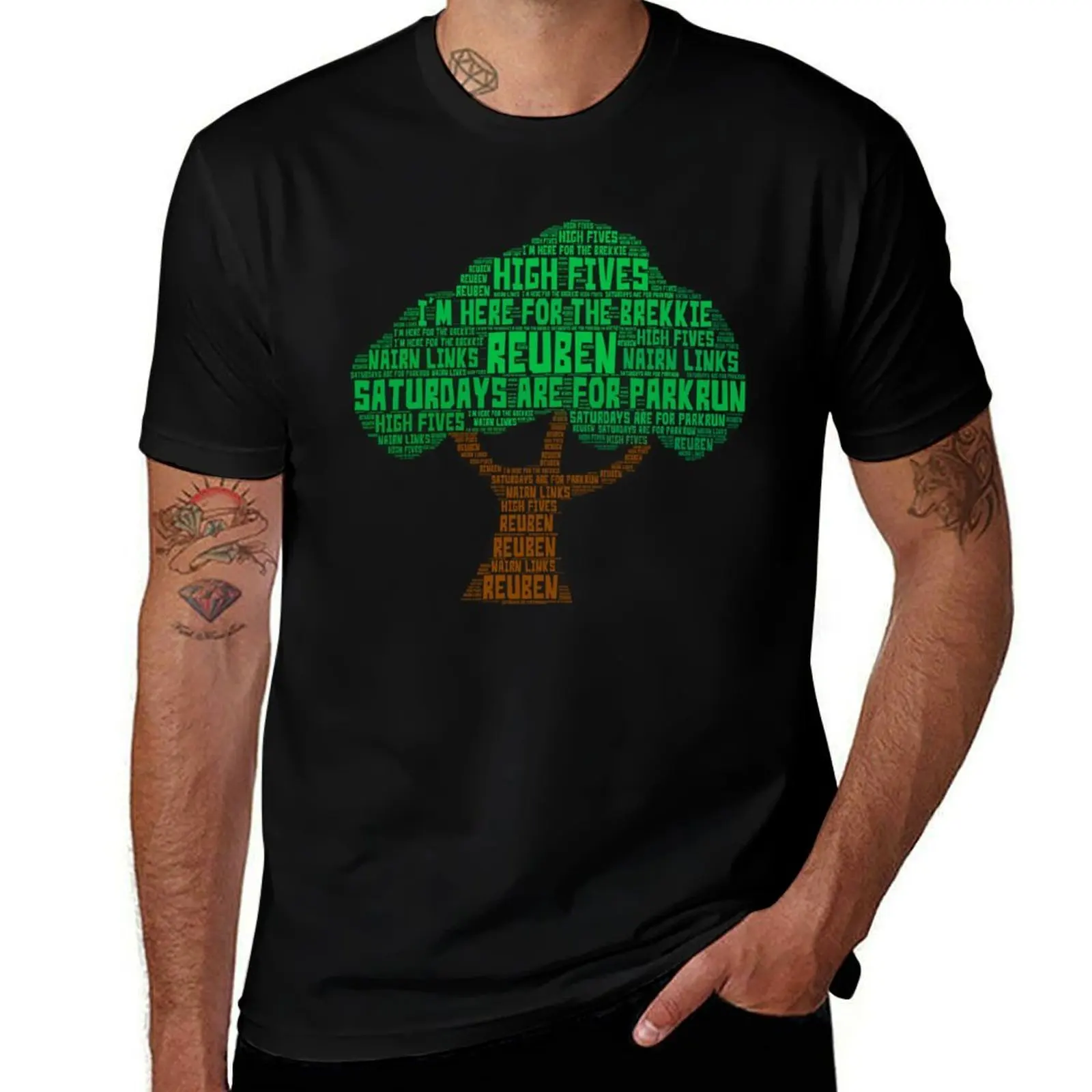 REUBEN NAIRN LINKS T-Shirt Basic Breathable Solid Color T-Shirt