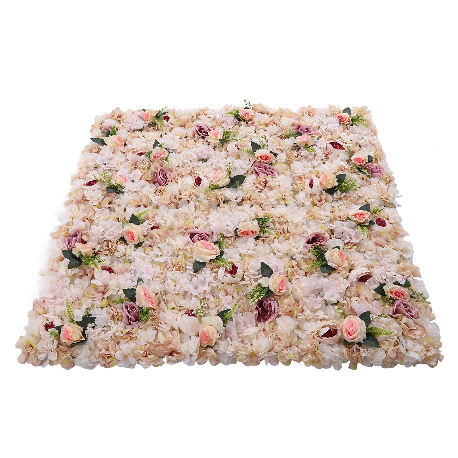 

Floral Backdrop Artificial Silk Rose Panels Flower Wall Panel 6Pcs for Wedding Party Room Home Decor