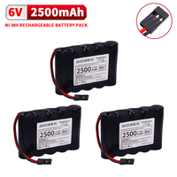NiMH 6V 2500mAh RC Battery Packs with Hitec Connector for RC Aircrafts and Walking Robot High Capacity Rechargeable Battery