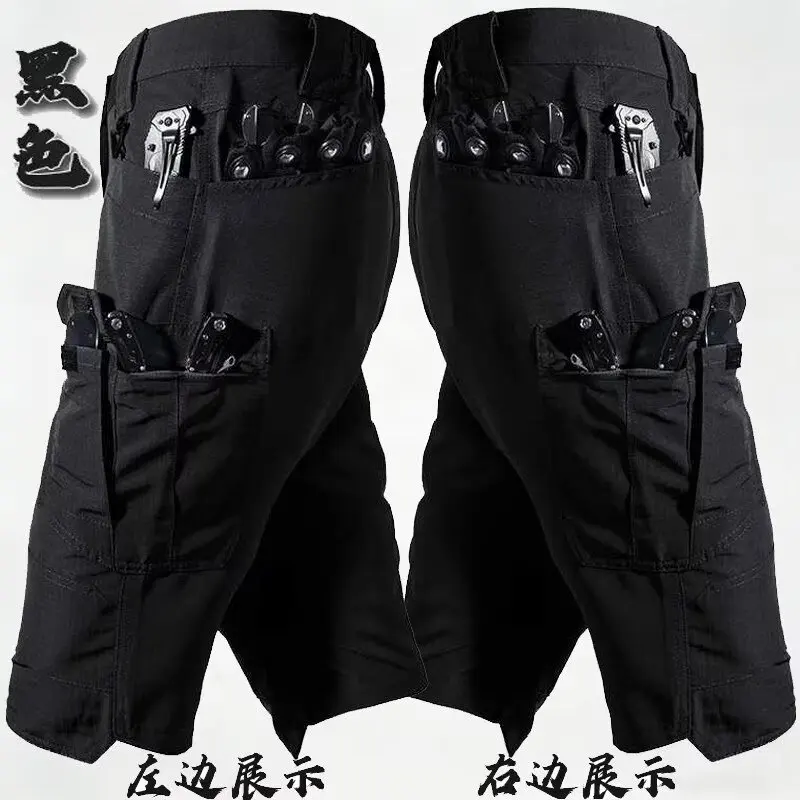 130kg 6XL Men's Tactical Cargo Pants Spring Summer Outdoor Straight Loose Wear-Resistant Windproof Hiking Combat Plus SizePants