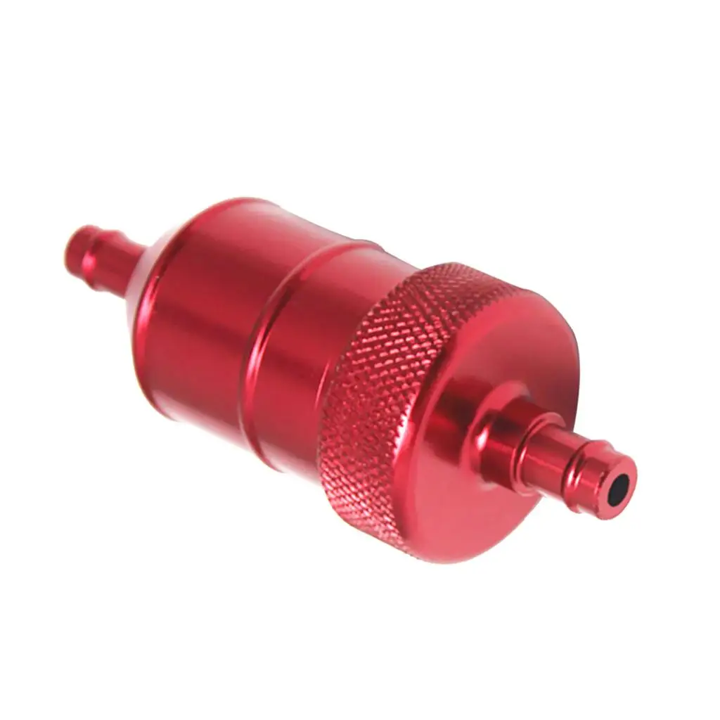 Aluminum Inline Gas Filter 8mm Mesh Fuel Separator Water Trap Engine Part for Motorcycle ATV Outdoor Use