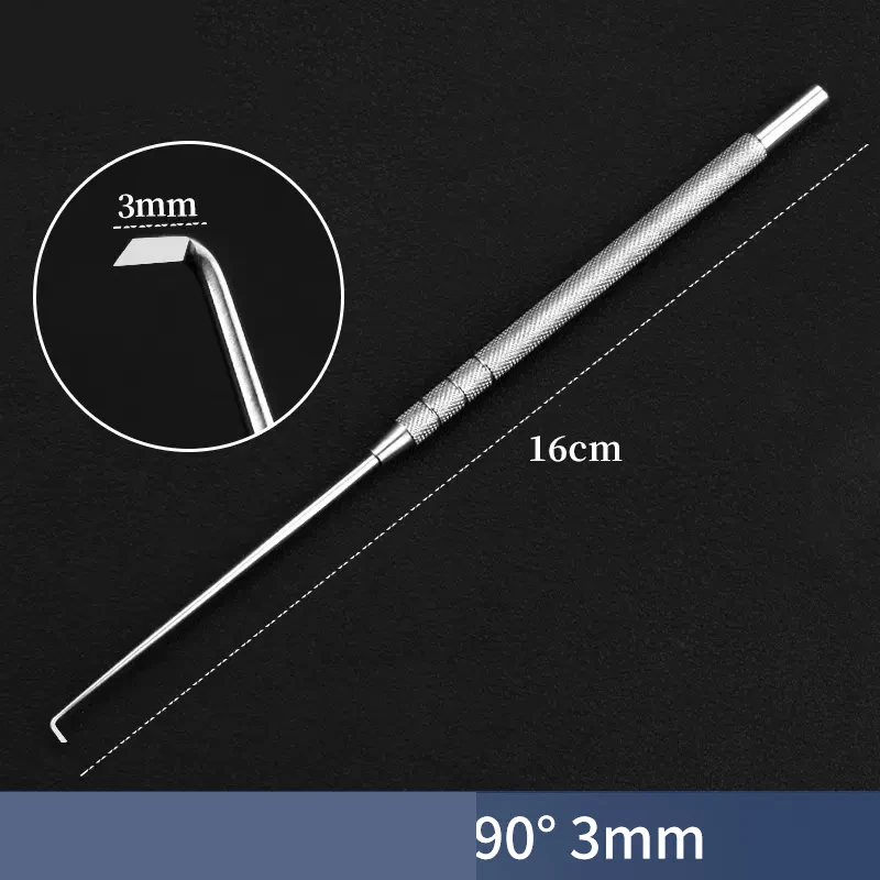 Stainless steel tenosynovitis crochet hook needle Curved hook needle knife with blade Hook cutting